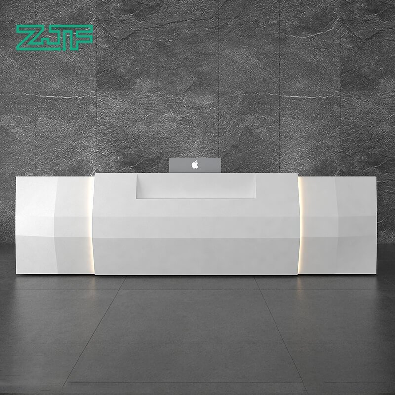 Bespoke Reception Desk for Unique Spaces 18 Foot LED Large Hotel Reception Desk