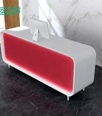 Beauty Myss Red Salon Reception Desk
