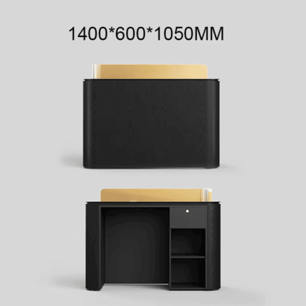 Modern Black Reception Table for Small Salons