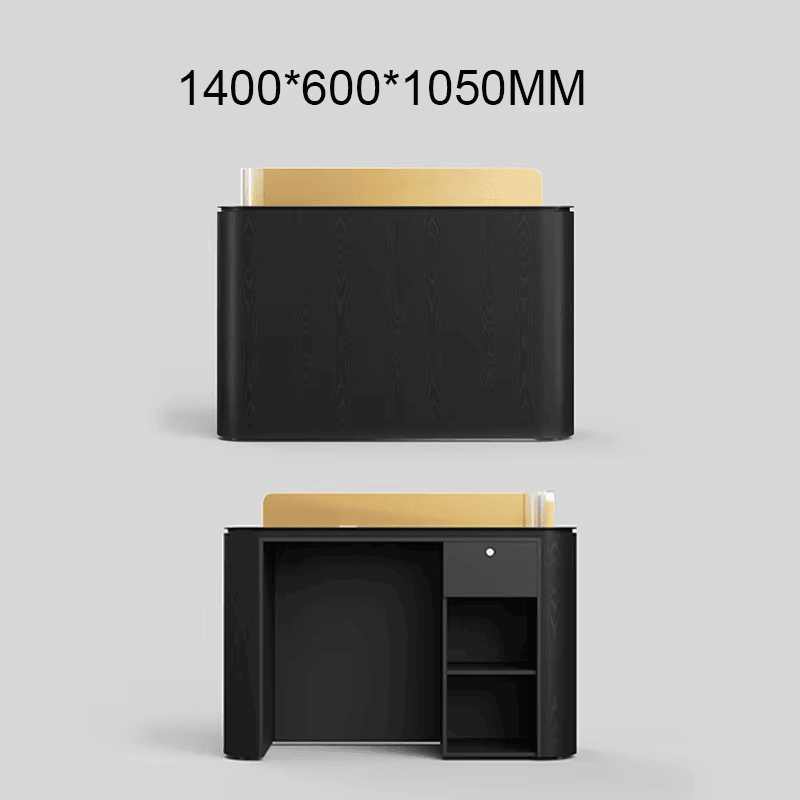Modern Black Reception Table for Small Salons