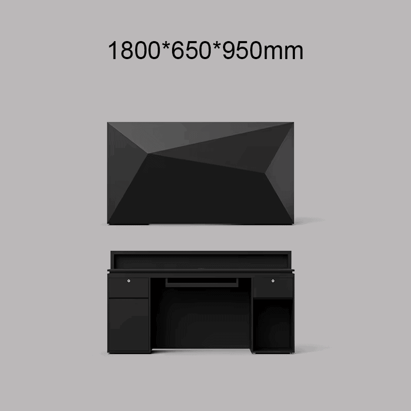 lack custom diamond reception desk for beauty salons
