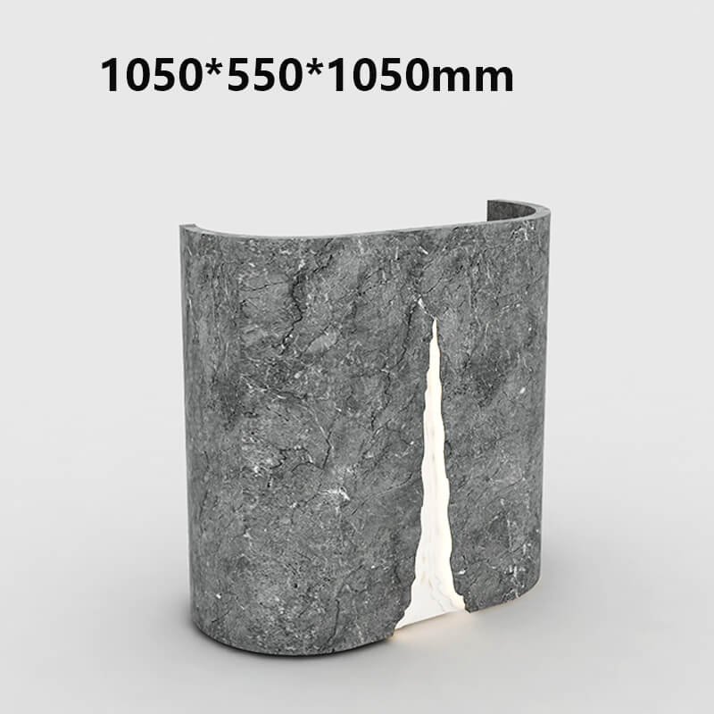 Reception Counter with Soft Grey Marble Look