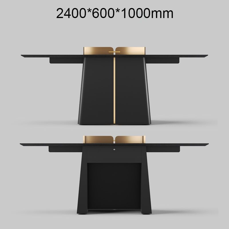 Reception Counter for Retail Stores with Black Finish