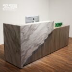 High-end marble front desk for hotel lobbies