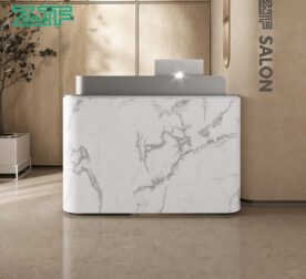 Small Marble Beauty Salon Reception Desk