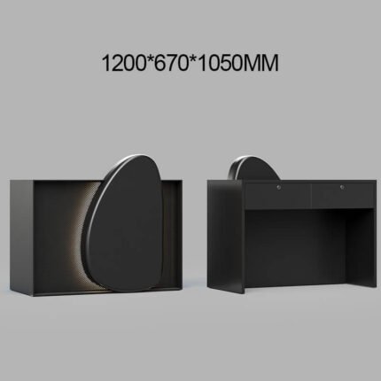 Cobble Design Reception Counter with LED for Hotels