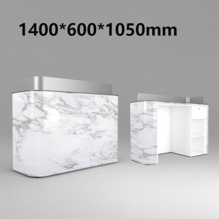 Small marble reception desk for hotel lobbies