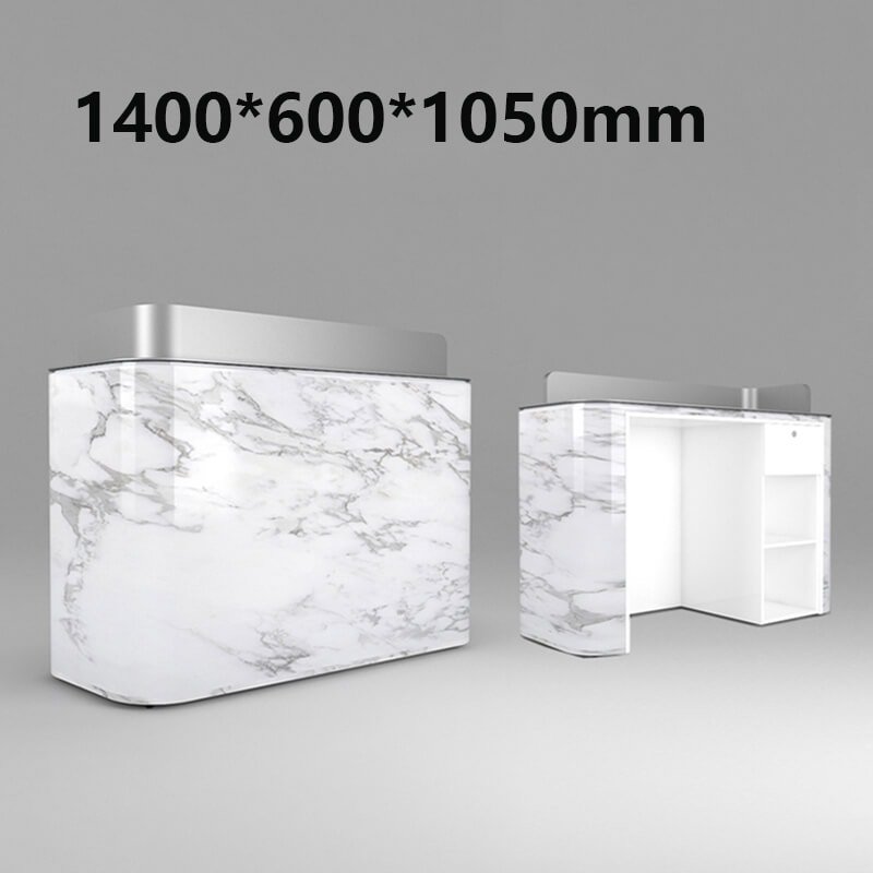 Small marble reception desk for hotel lobbies