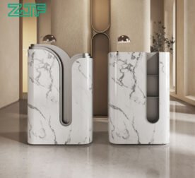 Small Marble Salons I Shaped Reception Desk