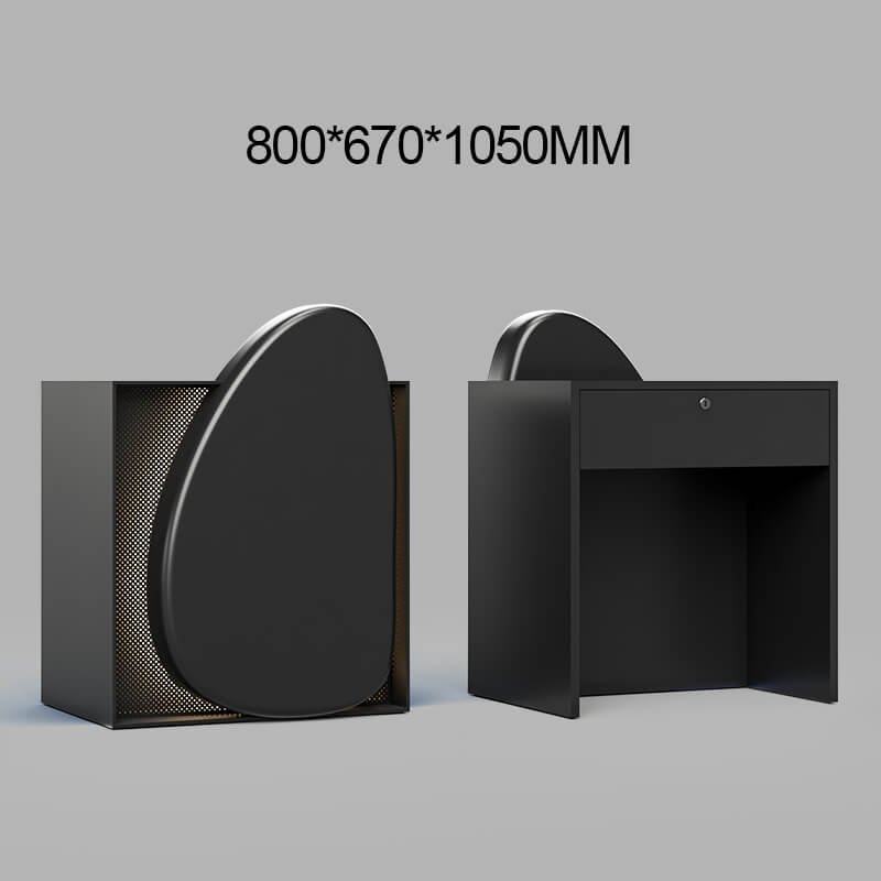 Modern Reception Desk with Cobble and LED for Hotels