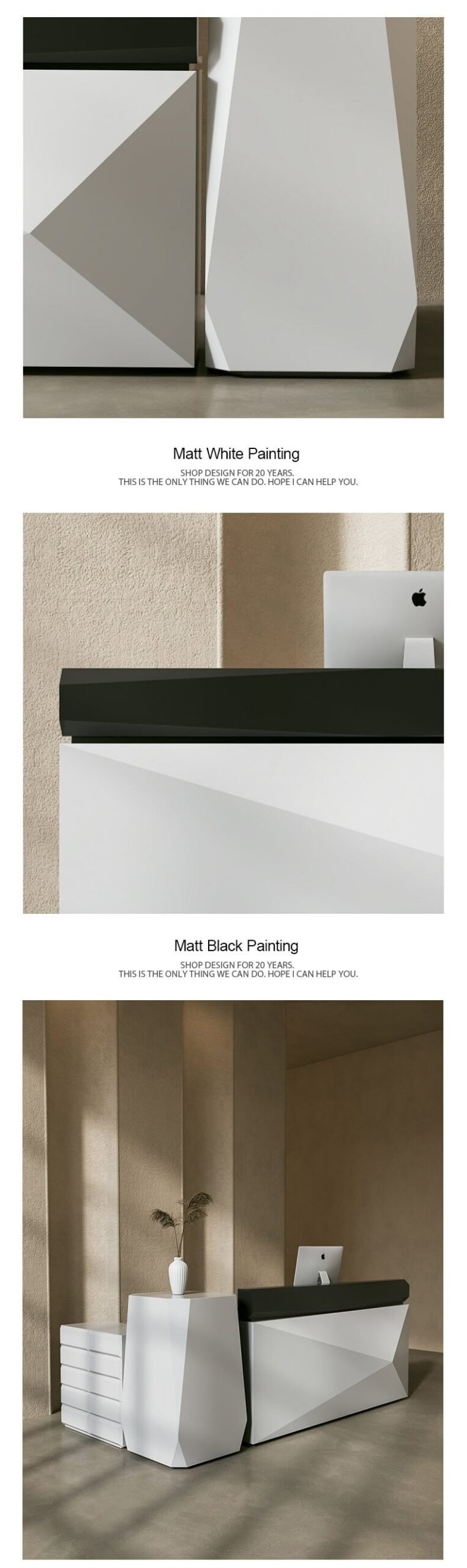Wood Reception Desk for High End Offices scaled